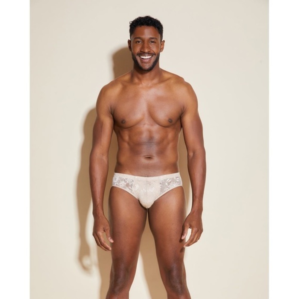 Cosabella NSN‎ Comfort Micro Brief Camel Gold Lace Men's Underwear size XL
